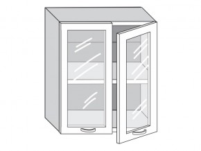 1.60.4 Шкаф настенный (h=720) на 600мм с 2-мя стек.дверцами в Сатке - satka.magazinmebel.ru | фото