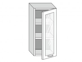 19.40.3 Шкаф настенный (h=913) на 400мм с 1-ой стекл. дверцей в Сатке - satka.magazinmebel.ru | фото