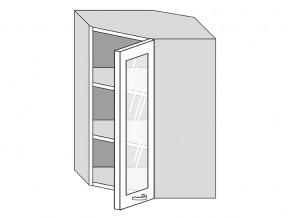 19.60.3у Шкаф настенный (h=913) угловой на 600мм со стекл. дверцей в Сатке - satka.magazinmebel.ru | фото