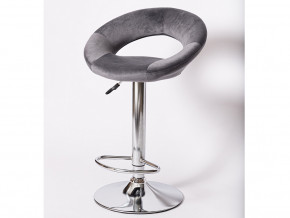 Барный стул BN 1009 Вельвет графит/хром в Сатке - satka.magazinmebel.ru | фото - изображение 1