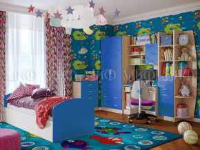 Детская комната Юниор-2 Синий в Сатке - satka.magazinmebel.ru | фото