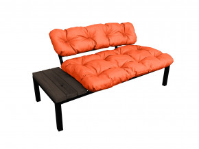 Диван Дачный со столиком оранжевая подушка в Сатке - satka.magazinmebel.ru | фото - изображение 1