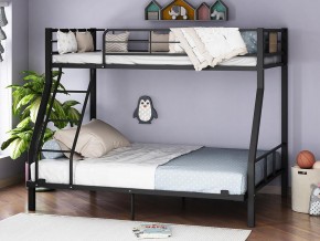 Двухъярусная кровать Гранада-1 140 черный в Сатке - satka.magazinmebel.ru | фото - изображение 1