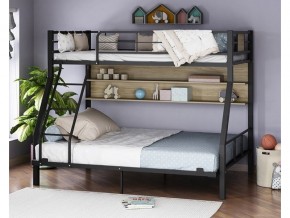 Двухъярусная кровать Гранада-1П 140 черный в Сатке - satka.magazinmebel.ru | фото