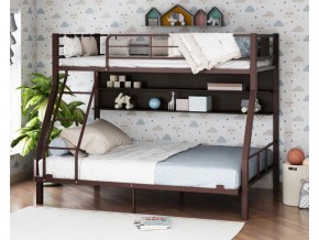 Двухъярусная кровать Гранада-1П 140 коричневый в Сатке - satka.magazinmebel.ru | фото