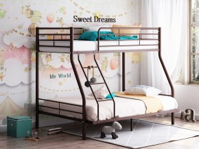 Двухъярусная кровать Гранада-2 140 коричневый в Сатке - satka.magazinmebel.ru | фото