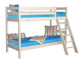 Двухъярусная кровать Соня вариант 10 с наклонной лестницей белая в Сатке - satka.magazinmebel.ru | фото - изображение 2