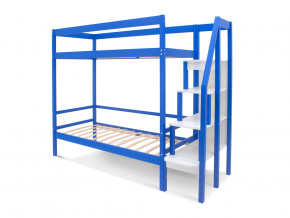Двухъярусная кровать Svogen с бортиком синий в Сатке - satka.magazinmebel.ru | фото - изображение 2