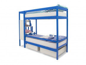 Двухъярусная кровать Svogen с ящиками и бортиком синий в Сатке - satka.magazinmebel.ru | фото - изображение 4