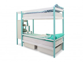 Двухъярусная кровать Svogen с ящиками мятно-белый в Сатке - satka.magazinmebel.ru | фото - изображение 5