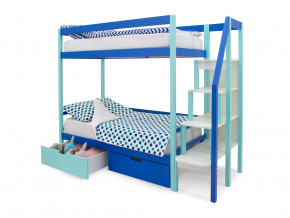 Двухъярусная кровать Svogen с ящиками мятно-синий в Сатке - satka.magazinmebel.ru | фото - изображение 3