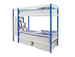 Двухъярусная кровать Svogen с ящиками сине-белый в Сатке - satka.magazinmebel.ru | фото - изображение 5