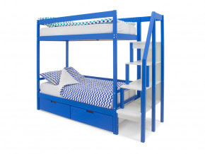 Двухъярусная кровать Svogen с ящиками синий в Сатке - satka.magazinmebel.ru | фото - изображение 1