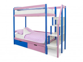 Двухъярусная кровать Svogen с ящиками синий-лаванда в Сатке - satka.magazinmebel.ru | фото - изображение 1