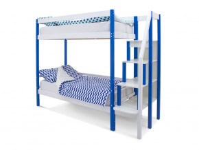Двухъярусная кровать Svogen сине-белый в Сатке - satka.magazinmebel.ru | фото - изображение 1