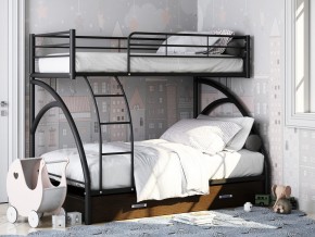 Двухъярусная кровать Виньола-2 Я черный в Сатке - satka.magazinmebel.ru | фото