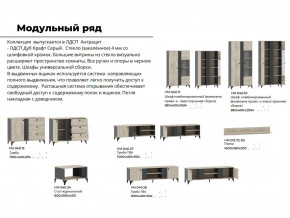 Гостиная Отис Дуб Крафт Серый/Антрацит в Сатке - satka.magazinmebel.ru | фото - изображение 5