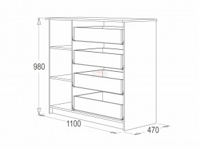 Комод 9 фант венге-млечный дуб в Сатке - satka.magazinmebel.ru | фото - изображение 2