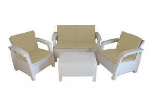 Комплект уличной мебели Yalta Premium Terrace Set белый в Сатке - satka.magazinmebel.ru | фото