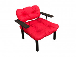 Кресло Дачное красная подушка в Сатке - satka.magazinmebel.ru | фото