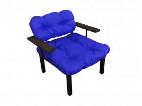 Кресло Дачное синяя подушка в Сатке - satka.magazinmebel.ru | фото - изображение 1