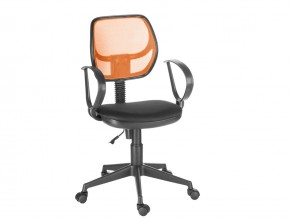 Кресло компьютерное Флеш Рондо черный/оранжевый в Сатке - satka.magazinmebel.ru | фото - изображение 1