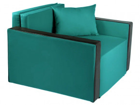 Кресло-кровать Милена с подлокотниками рогожка emerald в Сатке - satka.magazinmebel.ru | фото