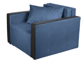 Кресло-кровать Милена с подлокотниками велюр синий в Сатке - satka.magazinmebel.ru | фото - изображение 1