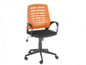 Кресло оператора Ирис стандарт оранжевый/черный в Сатке - satka.magazinmebel.ru | фото - изображение 1