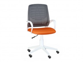 Кресло оператора Ирис white стандарт черный/оранжевый в Сатке - satka.magazinmebel.ru | фото - изображение 1