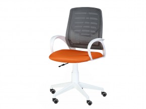 Кресло оператора Ирис white стандарт черный/оранжевый в Сатке - satka.magazinmebel.ru | фото - изображение 3