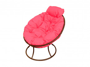 Кресло Папасан мини без ротанга розовая подушка в Сатке - satka.magazinmebel.ru | фото