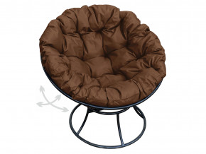 Кресло Папасан пружинка без ротанга коричневая подушка в Сатке - satka.magazinmebel.ru | фото