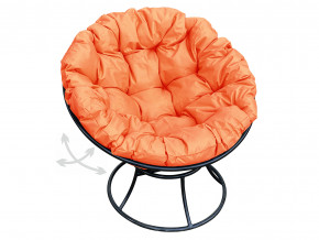 Кресло Папасан пружинка без ротанга оранжевая подушка в Сатке - satka.magazinmebel.ru | фото