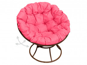 Кресло Папасан пружинка без ротанга розовая подушка в Сатке - satka.magazinmebel.ru | фото