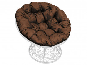 Кресло Папасан с ротангом коричневая подушка в Сатке - satka.magazinmebel.ru | фото