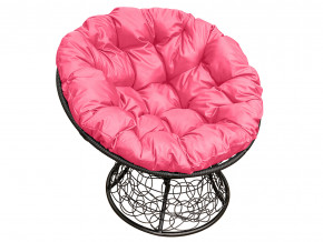 Кресло Папасан с ротангом розовая подушка в Сатке - satka.magazinmebel.ru | фото