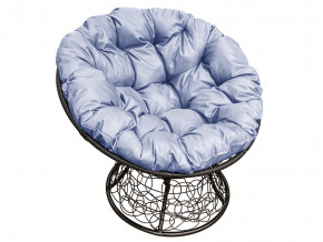 Кресло Папасан с ротангом серая подушка в Сатке - satka.magazinmebel.ru | фото - изображение 1