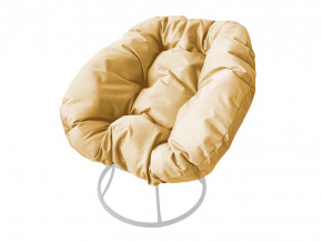 Кресло Пончик без ротанга бежевая подушка в Сатке - satka.magazinmebel.ru | фото - изображение 1