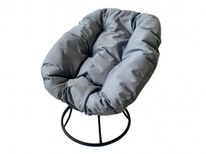 Кресло Пончик без ротанга серая подушка в Сатке - satka.magazinmebel.ru | фото