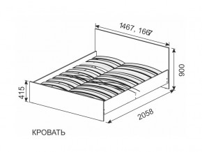 Кровать 1600х2000 ортопедическое основание СГ Камелия в Сатке - satka.magazinmebel.ru | фото - изображение 2