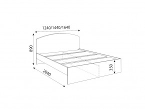 Кровать 1600R Осло модуль М10 с настилами Лайт Цемент светлый в Сатке - satka.magazinmebel.ru | фото - изображение 2