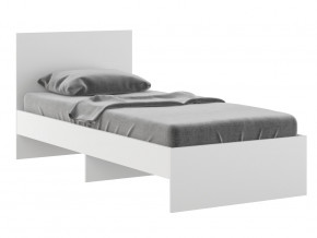Кровать 900 Осло модуль М11 с настилом Лайт Белый в Сатке - satka.magazinmebel.ru | фото
