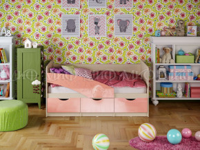 Кровать Бабочки 1600 Розовый металлик в Сатке - satka.magazinmebel.ru | фото - изображение 1