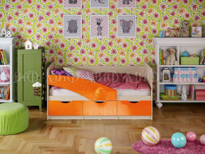 Кровать Бабочки 1800 Оранжевый металлик в Сатке - satka.magazinmebel.ru | фото