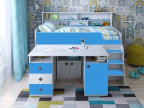 Кровать чердак Малыш-5 винтерберг-голубой в Сатке - satka.magazinmebel.ru | фото - изображение 1