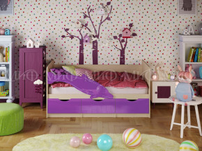 Кровать Дельфин-1 1800 Фиолетовый металлик в Сатке - satka.magazinmebel.ru | фото