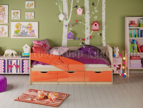 Кровать Дельфин 1600 Оранжевый металлик в Сатке - satka.magazinmebel.ru | фото