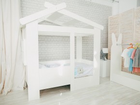 Кровать детская Теремок без ящика белая в Сатке - satka.magazinmebel.ru | фото