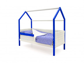 Кровать-домик мягкий Svogen с бортиком сине-белый в Сатке - satka.magazinmebel.ru | фото - изображение 1